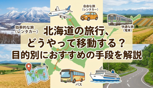 北海道の旅行、どうやって移動する？目的別におすすめの手段を解説