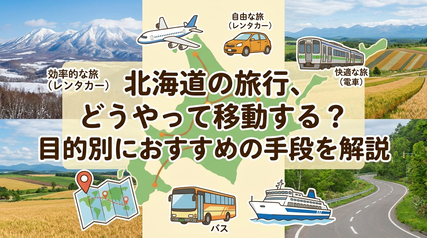 北海道の旅行、どうやって移動する？目的別におすすめの手段を解説
