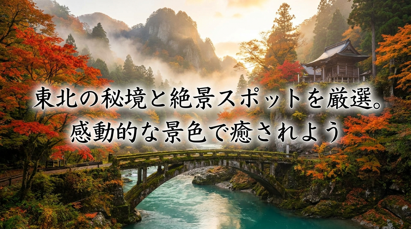 東北の秘境と絶景スポットを厳選。感動的な景色で癒されよう