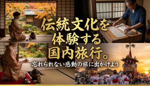 伝統文化を体験する国内旅行。忘れられない感動の旅に出かけよう
