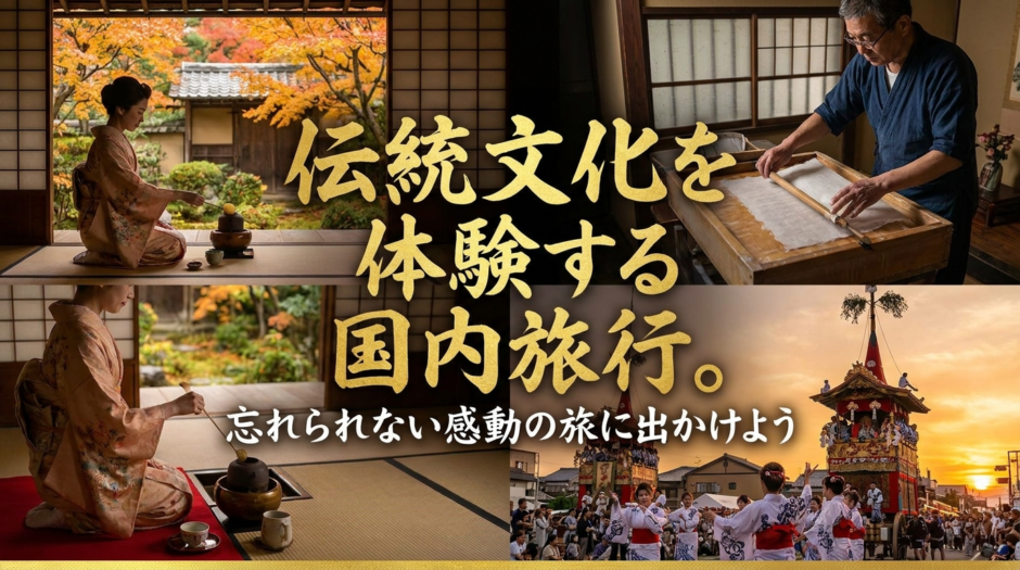 伝統文化を体験する国内旅行。忘れられない感動の旅に出かけよう