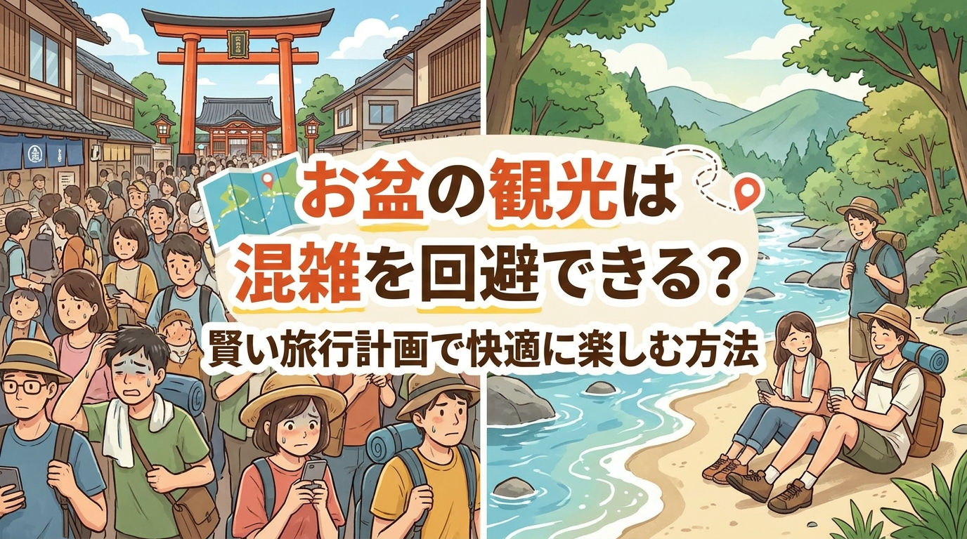 お盆の観光は混雑を回避できる？賢い旅行計画で快適に楽しむ方法