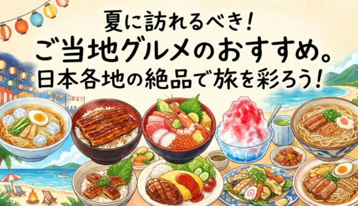 夏に訪れるべき！ご当地グルメのおすすめ。日本各地の絶品で旅を彩ろう！