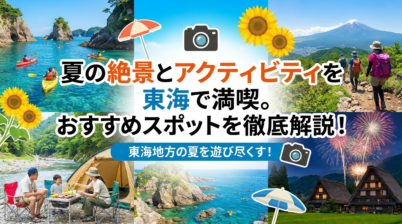 夏の絶景とアクティビティを東海で満喫。おすすめスポットを徹底解説！